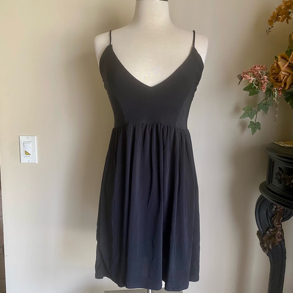 Nasty Gal Black Spaghetti Strap dress